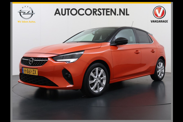 Opel Corsa 100PK 5Drs Automaat Elegance Two-tone Navi Ecc Apple Carplay Android Auto Bluetooth Cruise Control Keyless Lmv Led Privacy Glas Isofix Lane Assist Regen-Lichtsensor 1e Eigenaar Dealeronderhouden Origineel Nederlandse Auto