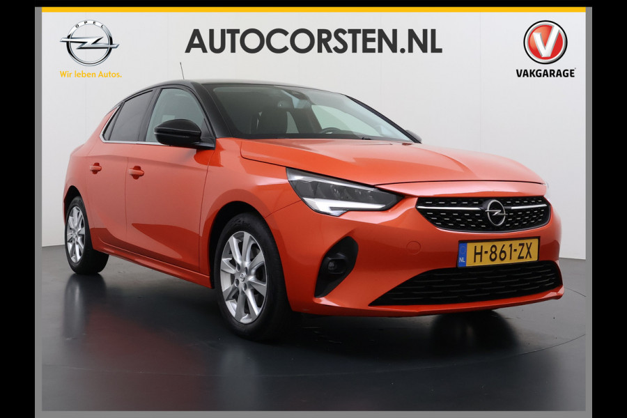 Opel Corsa 100PK 5Drs Automaat Elegance Two-tone Navi Ecc Apple Carplay Android Auto Bluetooth Cruise Control Keyless Lmv Led Privacy Glas Isofix Lane Assist Regen-Lichtsensor 1e Eigenaar Dealeronderhouden Origineel Nederlandse Auto