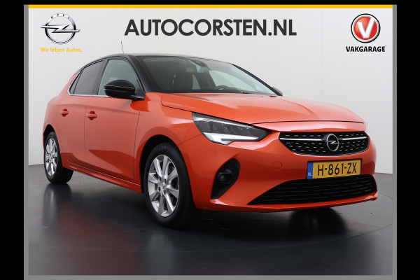 Opel Corsa 100PK 5Drs Automaat Elegance Two-tone Navi Ecc Apple Carplay Android Auto Bluetooth Cruise Control Keyless Lmv Led Privacy Glas Isofix Lane Assist Regen-Lichtsensor 1e Eigenaar Dealeronderhouden Origineel Nederlandse Auto