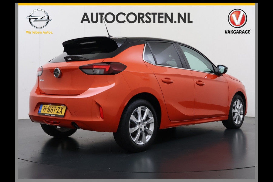 Opel Corsa 100PK 5Drs Automaat Elegance Two-tone Navi Ecc Apple Carplay Android Auto Bluetooth Cruise Control Keyless Lmv Led Privacy Glas Isofix Lane Assist Regen-Lichtsensor 1e Eigenaar Dealeronderhouden Origineel Nederlandse Auto