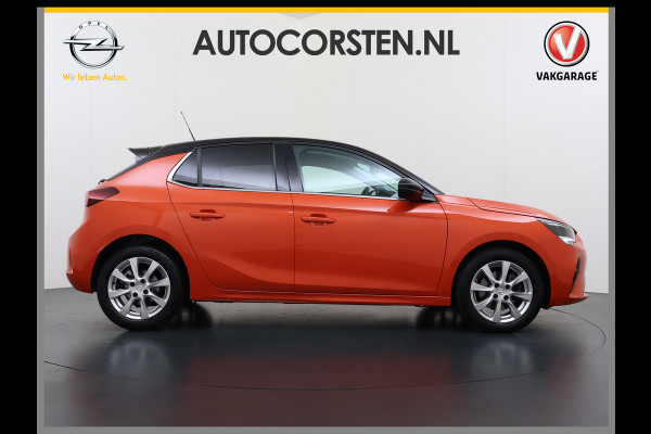 Opel Corsa 100PK 5Drs Automaat Elegance Two-tone Navi Ecc Apple Carplay Android Auto Bluetooth Cruise Control Keyless Lmv Led Privacy Glas Isofix Lane Assist Regen-Lichtsensor 1e Eigenaar Dealeronderhouden Origineel Nederlandse Auto