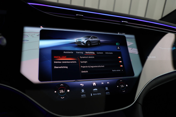 Mercedes-Benz EQE SUV 350+ AMG Line 96 kWh | Hyperscreen | Achterasbesturing | Head-up | Burmester | Keyless-go | Digital-light | Leder | Pano | 2024.