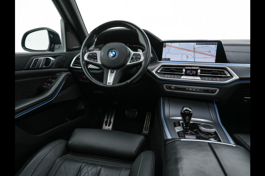 BMW X5 xDrive45e M-Sport-Styling High Executive (Plug-In) {SoH-91%} (INCL-BTW) *PANO | LEATHER | LASER-LED | HARMAN/KARDON | MEMORY-PACK | TOPVIEW | ADAPTIVE-CRUISE | BLINDSPOT | DIGI-COCKPIT | PRIVACY-GLASS | SHIFTPADDLES | HEAD-UP | TOWBAR | 22''A