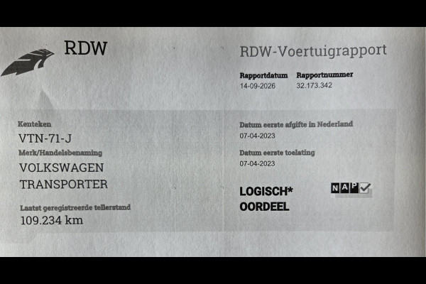 Volkswagen Transporter Automaat 2.0 TDI L2 Highline Navi Airco Achteruitrijcamera