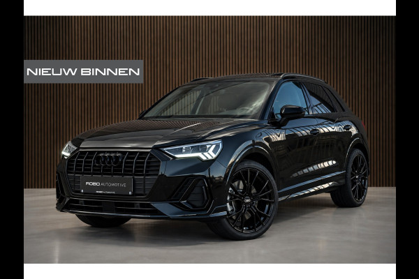 Audi Q3 35 TFSI S Line Pro Line S S-Line | Panoramadak | Stoelverwarming | Camera | Cruise Control | Dodehoekdetectie | Matrix LED | Trekhaak | Navigatie | Parkeersensoren | Climate Control | Black Pack |