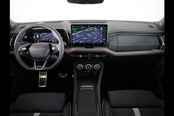 Škoda Kodiaq 1.5 TSI PHEV Sportline Business 204 pk 6 versn. DSG | Dynamic Chassis Control Pakket | Comfort Pakket | Head-up display | Parkeer Pakket | Winter Pakket | Trekhaak | Panoramadak |  20" lichtmetalen velgen Rila aero, antraciet zwart