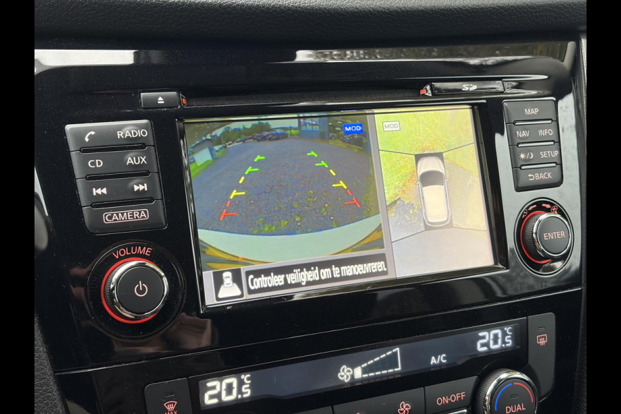 Nissan QASHQAI 1.2 N-Connecta ✓Ketting vv in 07-2023✓360° Camera✓2e Eigenaar✓Pano✓Navi✓Keyless✓116pk✓Pdc V+A✓18"Lm velgen✓Clima✓Cruise✓Rijstrooksensor✓6 Bak✓Dodehoeksenor✓N.A.P✓Apk tot 09-2027