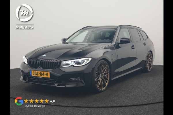 BMW 3 Serie Touring 330e Sportline PHEV 293pk Dealer O.H. | SOH 86,2% | Trekhaak Af Fabriek | Head Up | Adaptive Cruise | Laser LED | 360 Camera | Lederen Sportstoelen Memory & Verwarmd | Stuur Verwarmd | Keyless | BLIS | Sfeerverlichting | Apple Ca