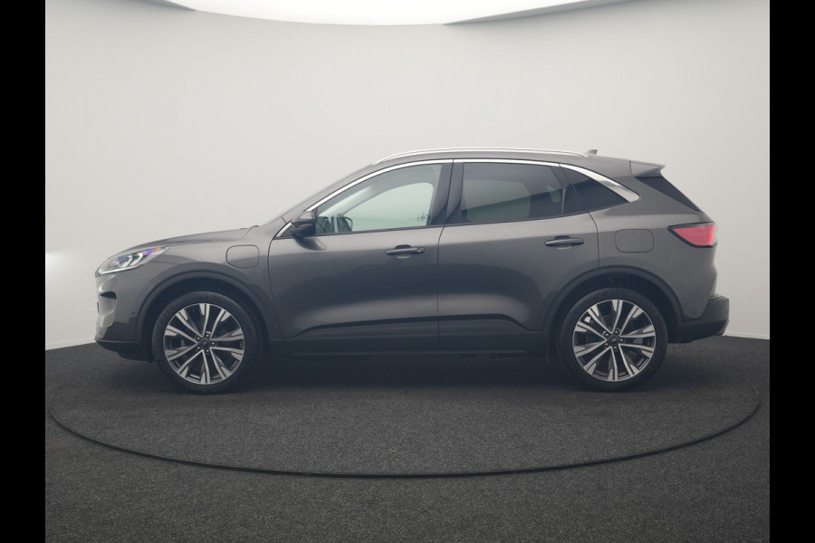 Ford Kuga 2.5 PHEV Titanium X 225pk Dealer O.H. | Trekhaak Af Fabriek | Adaptive Cruise | Head Up | 360 Camera | Sportstoelen & Stuur Verwarmd | BLIS | Keyless | Apple Carplay | Navigatie | DAB | 20"L.M |