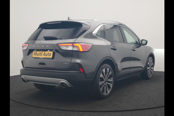 Ford Kuga 2.5 PHEV Titanium X 225pk Dealer O.H. | Trekhaak Af Fabriek | Adaptive Cruise | Head Up | 360 Camera | Sportstoelen & Stuur Verwarmd | BLIS | Keyless | Apple Carplay | Navigatie | DAB | 20"L.M |