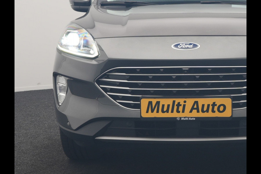 Ford Kuga 2.5 PHEV Titanium X 225pk Dealer O.H. | Trekhaak Af Fabriek | Adaptive Cruise | Head Up | 360 Camera | Sportstoelen & Stuur Verwarmd | BLIS | Keyless | Apple Carplay | Navigatie | DAB | 20"L.M |