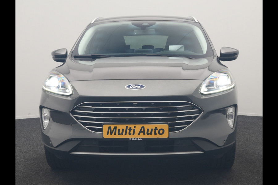 Ford Kuga 2.5 PHEV Titanium X 225pk Dealer O.H. | Trekhaak Af Fabriek | Adaptive Cruise | Head Up | 360 Camera | Sportstoelen & Stuur Verwarmd | BLIS | Keyless | Apple Carplay | Navigatie | DAB | 20"L.M |