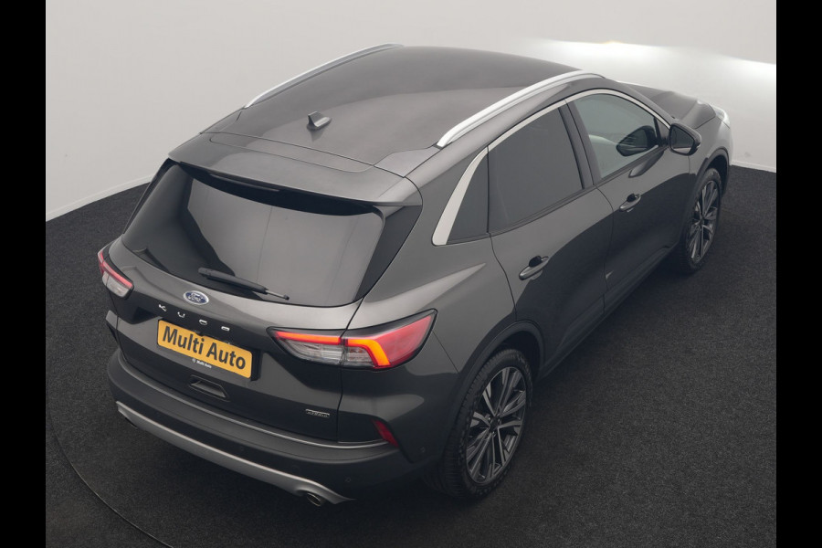 Ford Kuga 2.5 PHEV Titanium X 225pk Dealer O.H. | Trekhaak Af Fabriek | Adaptive Cruise | Head Up | 360 Camera | Sportstoelen & Stuur Verwarmd | BLIS | Keyless | Apple Carplay | Navigatie | DAB | 20"L.M |