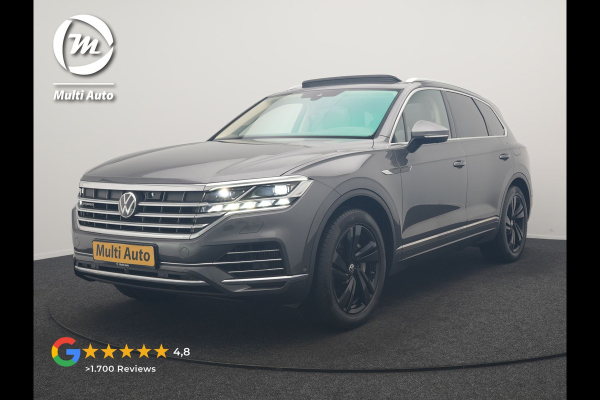 Volkswagen Touareg 3.0 TSi eHybrid 4MOTION PHEV 381pk Dealer O.H. | SOH 91,3% | Trekhaak Af Fabriek | Luchtvering | Panodak | Adaptive Cruise | Dynaudio | 360 Camera | Head Up | Lederen Comfortstoelen Memory & Verwarmd | Sfeerverlichting | Stuur Verwarmd |  Keyless | Apple Carplay | 20"L.M | Plug In Hybrid |