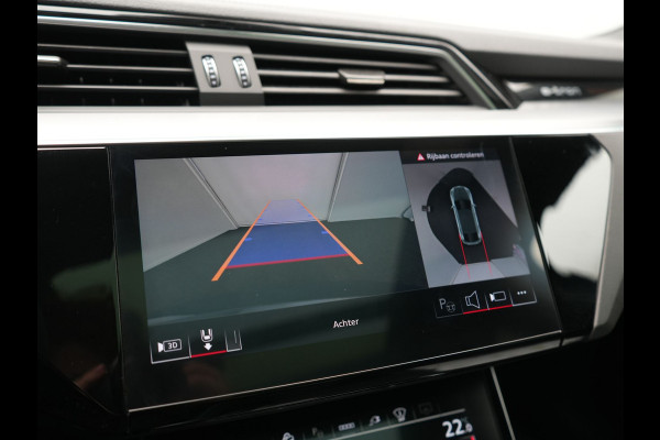 Audi Q8 Sportback e-tron 50 quattro S Line 95 kWh 340pk Dealer O.H. | Panodak | Luchtvering | 360 Camera | Matrix LED | Alcantara Sportstoelen Verwarmd | Keyless | Sfeerverlichting | Apple Carplay | Navigatie | DAB | 21"L.M |