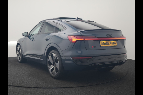 Audi Q8 Sportback e-tron 50 quattro S Line 95 kWh 340pk Dealer O.H. | Panodak | Luchtvering | 360 Camera | Matrix LED | Alcantara Sportstoelen Verwarmd | Keyless | Sfeerverlichting | Apple Carplay | Navigatie | DAB | 21"L.M |