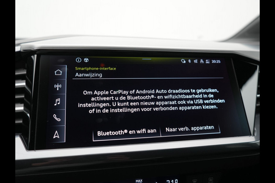 Audi Q4 e-tron 40 S Line 77 kWh 204pk Dealer O.H. | SOH 96,5 % | Trekhaak Af Fabriek | Adaptive Cruise | Head Up | Camera | Matrix LED | Sportstoelen Verwarmd | Sfeerverlichting | BLIS | Keyless | Apple Carplay | Navigatie | DAB | 19"L.M |