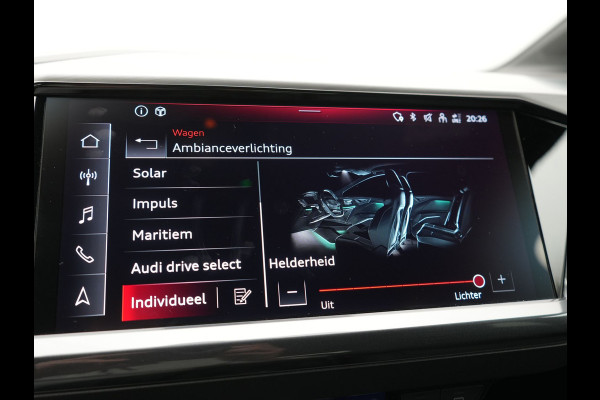 Audi Q4 e-tron 40 S Line 77 kWh 204pk Dealer O.H. | SOH 96,5 % | Trekhaak Af Fabriek | Adaptive Cruise | Head Up | Camera | Matrix LED | Sportstoelen Verwarmd | Sfeerverlichting | BLIS | Keyless | Apple Carplay | Navigatie | DAB | 19"L.M |