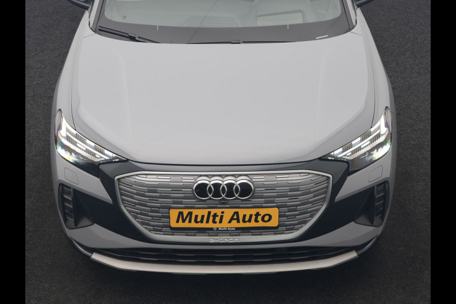 Audi Q4 e-tron 40 S Line 77 kWh 204pk Dealer O.H. | SOH 96,5 % | Trekhaak Af Fabriek | Adaptive Cruise | Head Up | Camera | Matrix LED | Sportstoelen Verwarmd | Sfeerverlichting | BLIS | Keyless | Apple Carplay | Navigatie | DAB | 19"L.M |