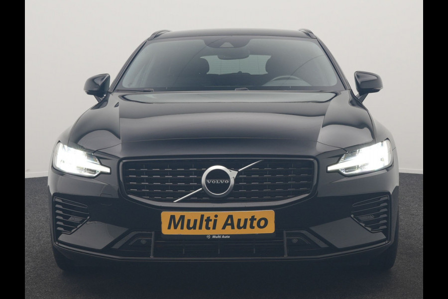 Volvo V60 T6 Recharge AWD R-Design PHEV 340pk Dealer O.H. | SOH 82,8% | Camera | Harman / Kardon | Lederen Sportstoelen Memory & Verwarmd | Stuur Verwarmd | Keyless | BLIS | Cruise Control | Apple Carplay | Navigatie | DAB | 20"L.M | Plug In Hybrid