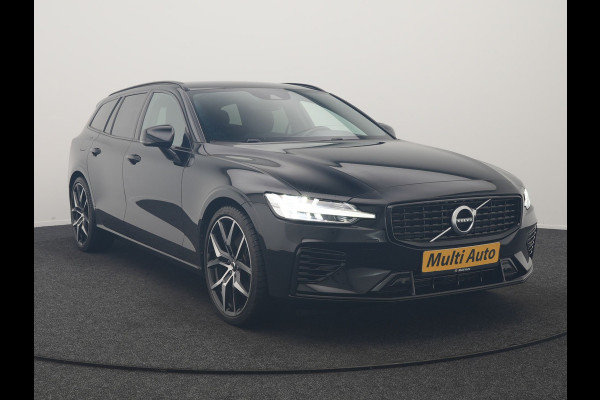 Volvo V60 T6 Recharge AWD R-Design PHEV 340pk Dealer O.H. | SOH 82,8% | Camera | Harman / Kardon | Lederen Sportstoelen Memory & Verwarmd | Stuur Verwarmd | Keyless | BLIS | Cruise Control | Apple Carplay | Navigatie | DAB | 20"L.M | Plug In Hybrid