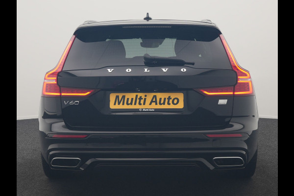 Volvo V60 T6 Recharge AWD R-Design PHEV 340pk Dealer O.H. | SOH 82,8% | Camera | Harman / Kardon | Lederen Sportstoelen Memory & Verwarmd | Stuur Verwarmd | Keyless | BLIS | Cruise Control | Apple Carplay | Navigatie | DAB | 20"L.M | Plug In Hybrid