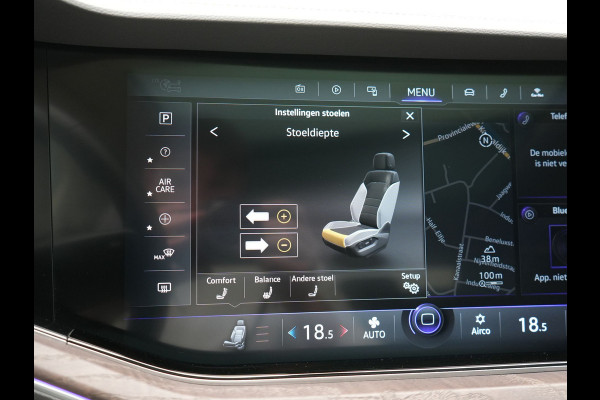 Volkswagen Touareg 3.0 TSi eHybrid 4MOTION PHEV 381pk Dealer O.H. | SOH 91,3% | Trekhaak Af Fabriek | Luchtvering | Panodak | Adaptive Cruise | Dynaudio | 360 Camera | Head Up | Lederen Comfortstoelen Memory & Verwarmd | Sfeerverlichting | Stuur Verwarmd |  Keyless | Apple Carplay | 20"L.M | Plug In Hybrid |
