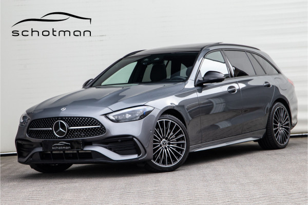 Mercedes-Benz C-Klasse Estate 300 e AMG Premium, Pano, Distronic, Trekhaak, Leder, Nightpakket 2023