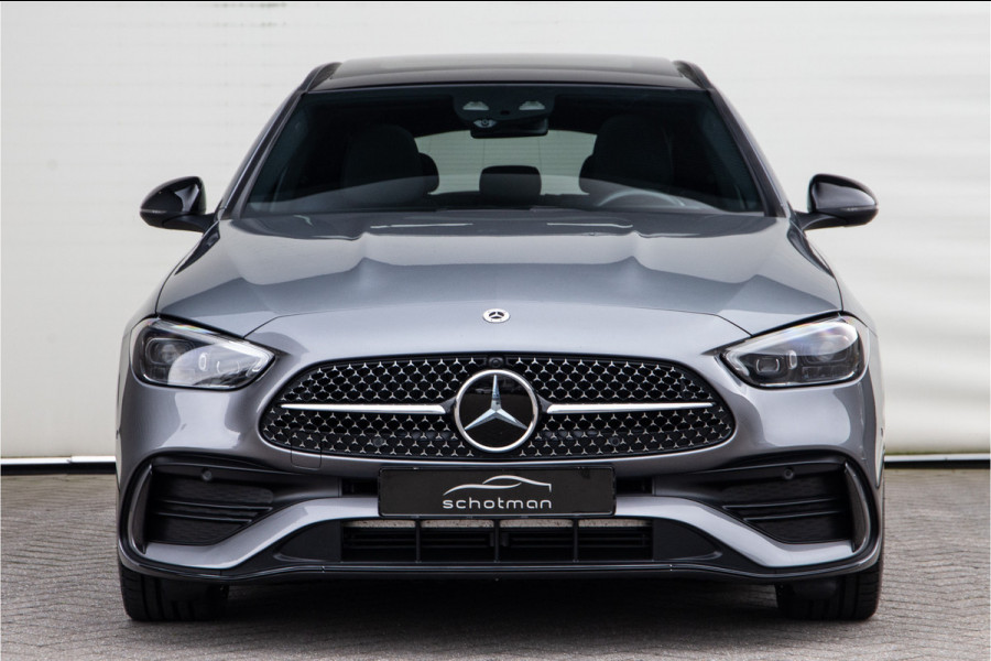 Mercedes-Benz C-Klasse Estate 300 e AMG Premium, Pano, Distronic, Trekhaak, Leder, Nightpakket 2023