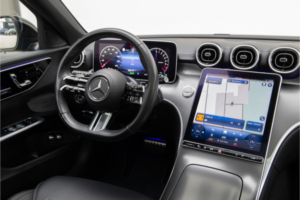 Mercedes-Benz C-Klasse Estate 300 e AMG Premium, Pano, Distronic, Trekhaak, Leder, Nightpakket 2023