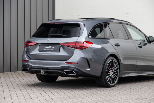 Mercedes-Benz C-Klasse Estate 300 e AMG Premium, Pano, Distronic, Trekhaak, Leder, Nightpakket 2023