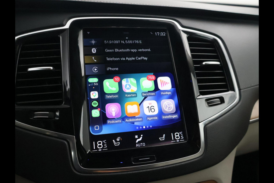 Volvo XC90 2.0 T8 RECHARGE AWD 390 PK 7P + TREKHAAK | PANORAMA | H/K | 360 CAMERA | HEAD-UP