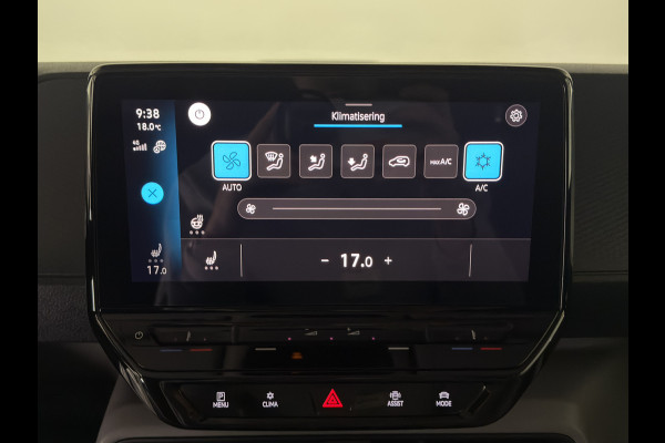 Volkswagen ID. Buzz Cargo 77 kWh | SOH 95,3% | Trekhaak Elek. | Stuur verwarmd | Climatronic | Pass. bank