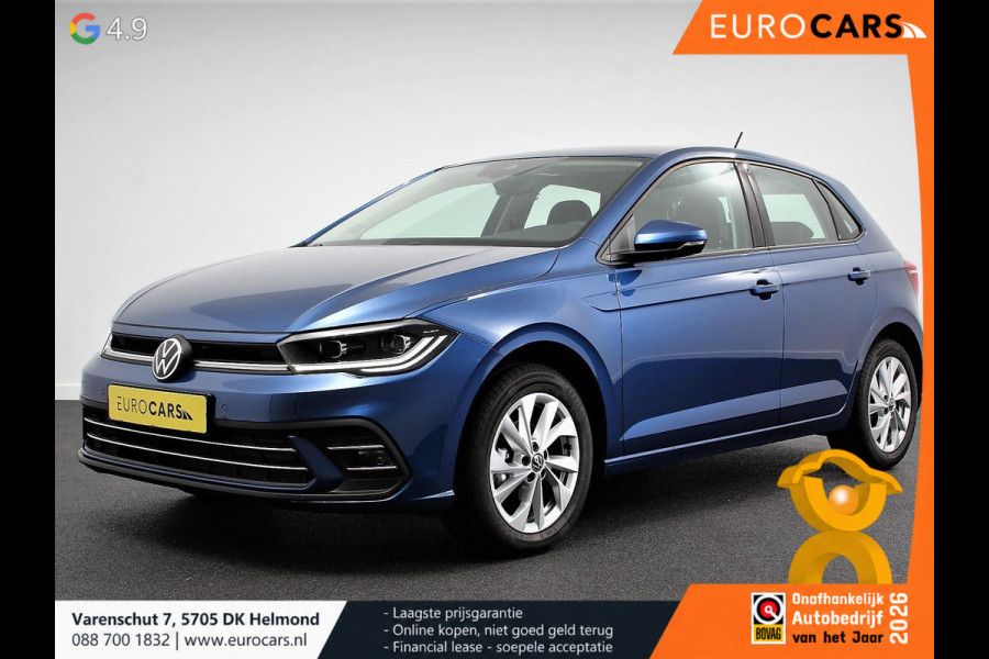 Volkswagen Polo 1.0 TSI DSG Style Navigatie Climate Control Adaptieve Cruise Control Camera Lane Assist LED Matrix DAB Parkeer sensoren Apple Carplay/ Android Auto