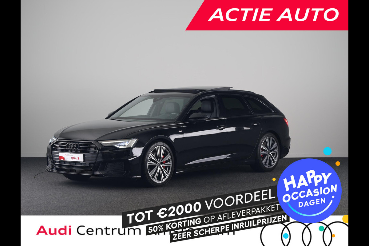 Audi A6 Avant 55 TFSI e quattro Pro Line S Competition 367 pk S-tronic | Navigatie | Panoramadak | Parkeersensoren | Achteruitrijcamera | Lederen bekleding | Stoelverwarming | S-Line |