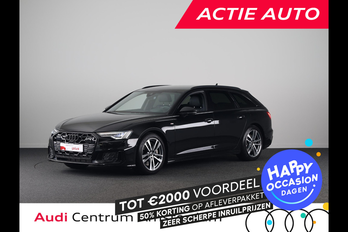 Audi A6 Avant 50 TFSI e quattro S edition Competition 299 pk S-tronic | Verlengde garantie | Navigatie | Parkeersensoren (Park assist) | Rondomzicht camera | Head-up display | Stoelverwarming v/a | S-Line |
