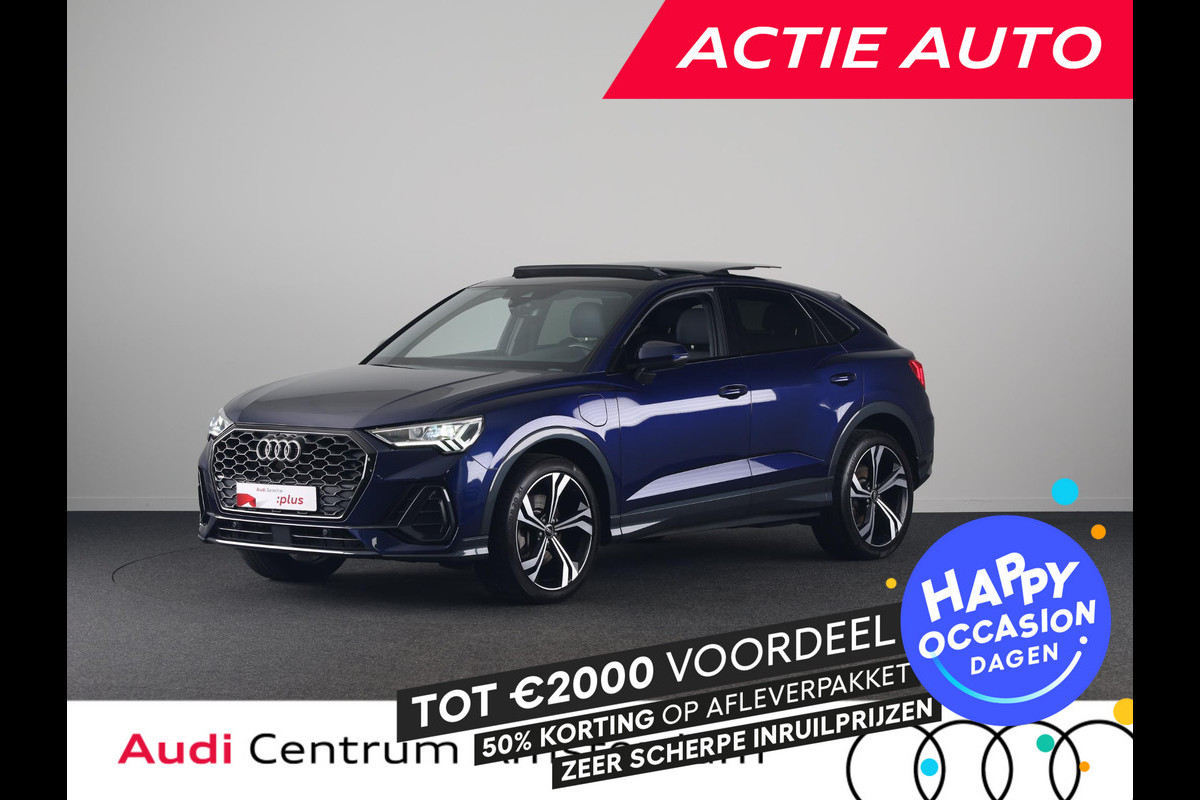 Audi Q3 Sportback 45 TFSI e S Edition 245 pk S-tronic | Navigatie | Panoramadak | Parkeersensoren | Achteruitrijcamera | Adaptieve cruise control | Lichtmetalen velgen 20" | S-line interieur