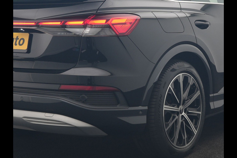 Audi Q4 Sportback e-tron 40 S edition 77 kWh 204pk Dealer O.H. | Trekhaak Af Fabriek | Panodak | Adaptive Cruise | Head Up | 360 Camera | Matrix LED | Lederen Sportstoelen & Stuur Verwarmd | Keyless | Apple Carplay | Navigatie | DAB | 20"L.M |