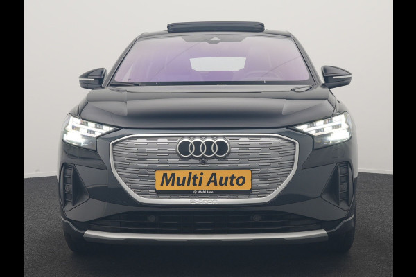 Audi Q4 Sportback e-tron 40 S edition 77 kWh 204pk Dealer O.H. | Trekhaak Af Fabriek | Panodak | Adaptive Cruise | Head Up | 360 Camera | Matrix LED | Lederen Sportstoelen & Stuur Verwarmd | Keyless | Apple Carplay | Navigatie | DAB | 20"L.M |