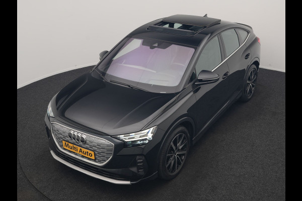 Audi Q4 Sportback e-tron 40 S edition 77 kWh 204pk Dealer O.H. | Trekhaak Af Fabriek | Panodak | Adaptive Cruise | Head Up | 360 Camera | Matrix LED | Lederen Sportstoelen & Stuur Verwarmd | Keyless | Apple Carplay | Navigatie | DAB | 20"L.M |