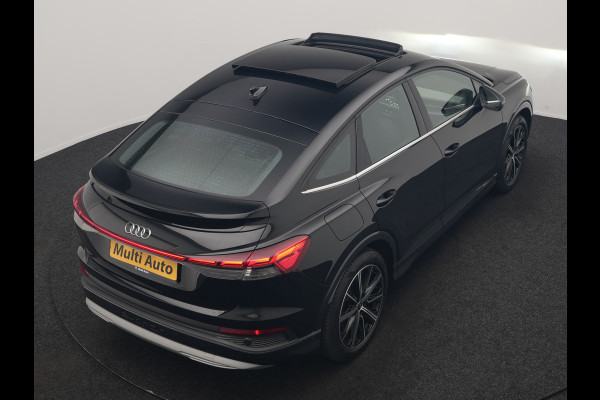 Audi Q4 Sportback e-tron 40 S edition 77 kWh 204pk Dealer O.H. | Trekhaak Af Fabriek | Panodak | Adaptive Cruise | Head Up | 360 Camera | Matrix LED | Lederen Sportstoelen & Stuur Verwarmd | Keyless | Apple Carplay | Navigatie | DAB | 20"L.M |