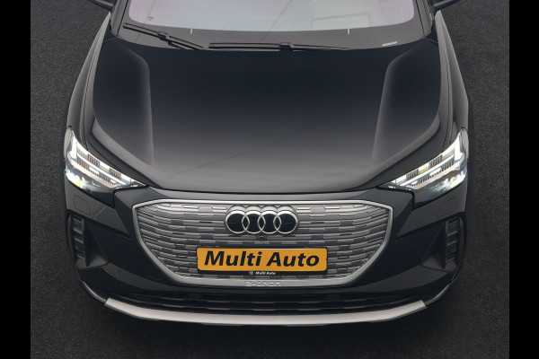 Audi Q4 Sportback e-tron 40 S edition 77 kWh 204pk Dealer O.H. | Trekhaak Af Fabriek | Panodak | Adaptive Cruise | Head Up | 360 Camera | Matrix LED | Lederen Sportstoelen & Stuur Verwarmd | Keyless | Apple Carplay | Navigatie | DAB | 20"L.M |