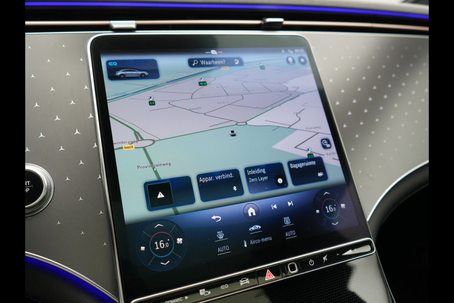 Mercedes-Benz EQE 350+ Luxury Line 91 kWh 292pk Dealer O.H. | SOH 97,5% | Panodak | Adaptive Cruise | Camera | Lederen Sportstoelen Memory & Ventilatie | Stoelen & Stuur Verwarmd | Sfeerverlichting | BLIS | Keyless | Apple Carplay | Navigatie | DAB |