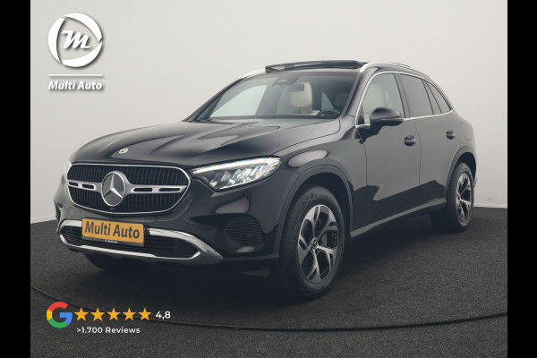 Mercedes-Benz GLC 300e 4MATIC Luxury Line PHEV Long Range 313pk Dealer O.H. | Trekhaak af Fabriek | Panodak | Sfeerverlichting | BLIS | Lederen Sportstoelen Memory & Verwarmd | Apple Carplay | Cruise Control | Navigatie | DAB | Virtual | Plug In Hybrid |