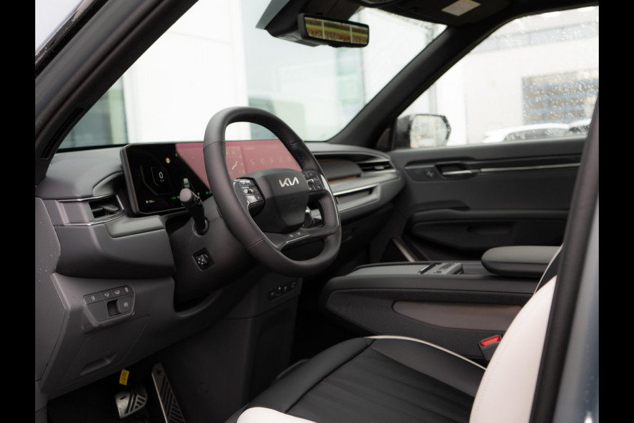 Kia EV9 GT-Line AWD 99.8 kWh PANTHERA METAL UIT VOORRAAD | 7-Pers. | 21" | Head-Up | Stoel-/Stuurverwarming | Premium Audio | Schuif-/kanteldak | Adapt. Cruise |