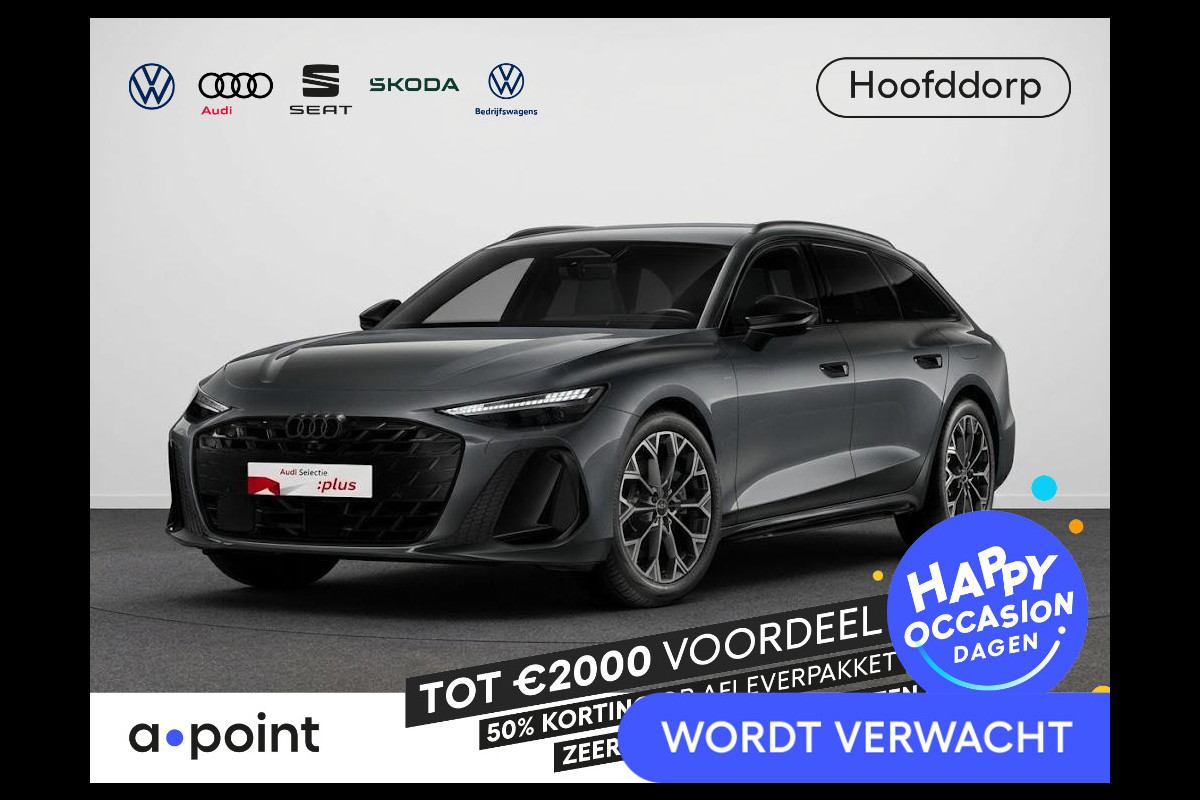 Audi A6 Avant 2.0 e-hybrid quattro S edition 299pk | Komt eind oktober binnen | Trekhaak | 20 inch Lichtmetalen velgen| MMI bijrijdersscherm | Adaptive cruise controle |  360° Camera