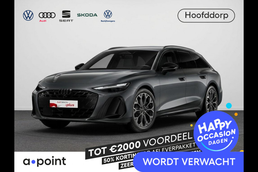 Audi A6 Avant 2.0 e-hybrid quattro S edition 299pk | Komt eind oktober binnen | Trekhaak | 20 inch Lichtmetalen velgen| MMI bijrijdersscherm | Adaptive cruise controle |  360° Camera