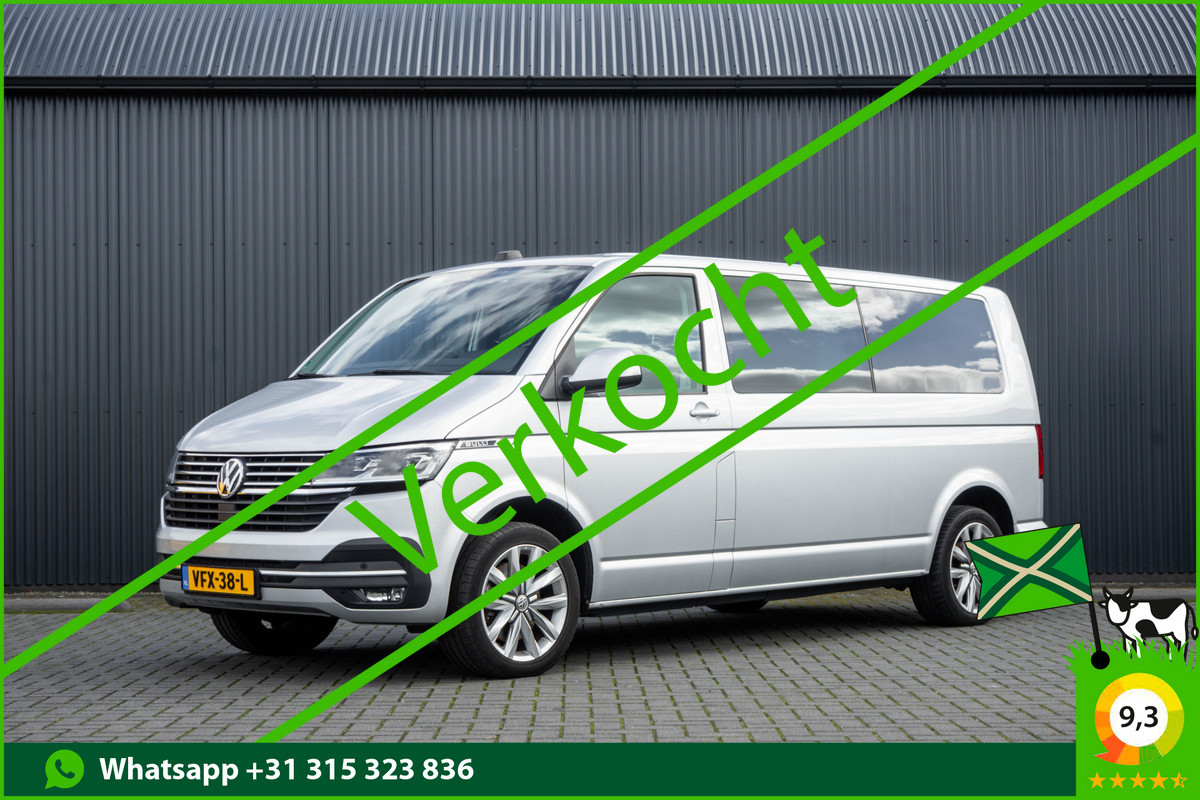 Volkswagen Transporter T6.1 2.0 TDI L2H1 | DC | Bulli | 200PK | Leder | Carplay | Virtual | Adapt Cruise