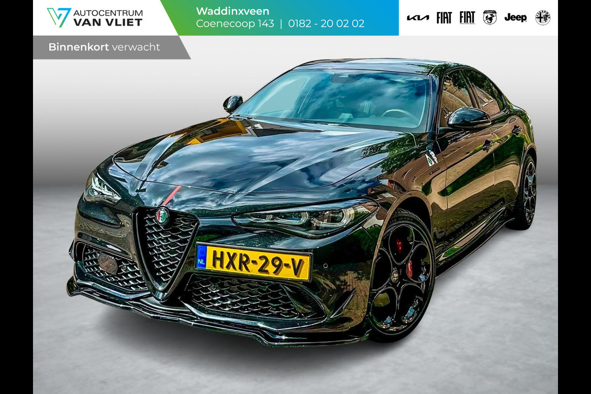 Alfa Romeo Giulia 2.0 Turbo 280pk AWD Veloce | Ragazzon | Schuif/Kanteldak | Stoel&Stuur Verwarming | Adapt. Cruise | Matrix LED | Flippers | Apple Carplay