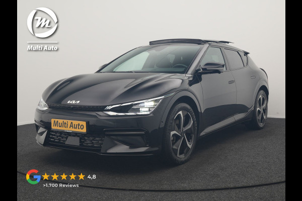 Kia Ev6 GT-Line 77.4 kWh 229pk Dealer O.H. | Panodak | Adaptive Cruise | Head Up | Meridian Audio | 360 Camera | Alcantara Sportstoelen Memory & Ventilatie | Keyless | BLIS | Stoelen & Stuur Verwarmd | Apple Carplay | Navigatie | DAB